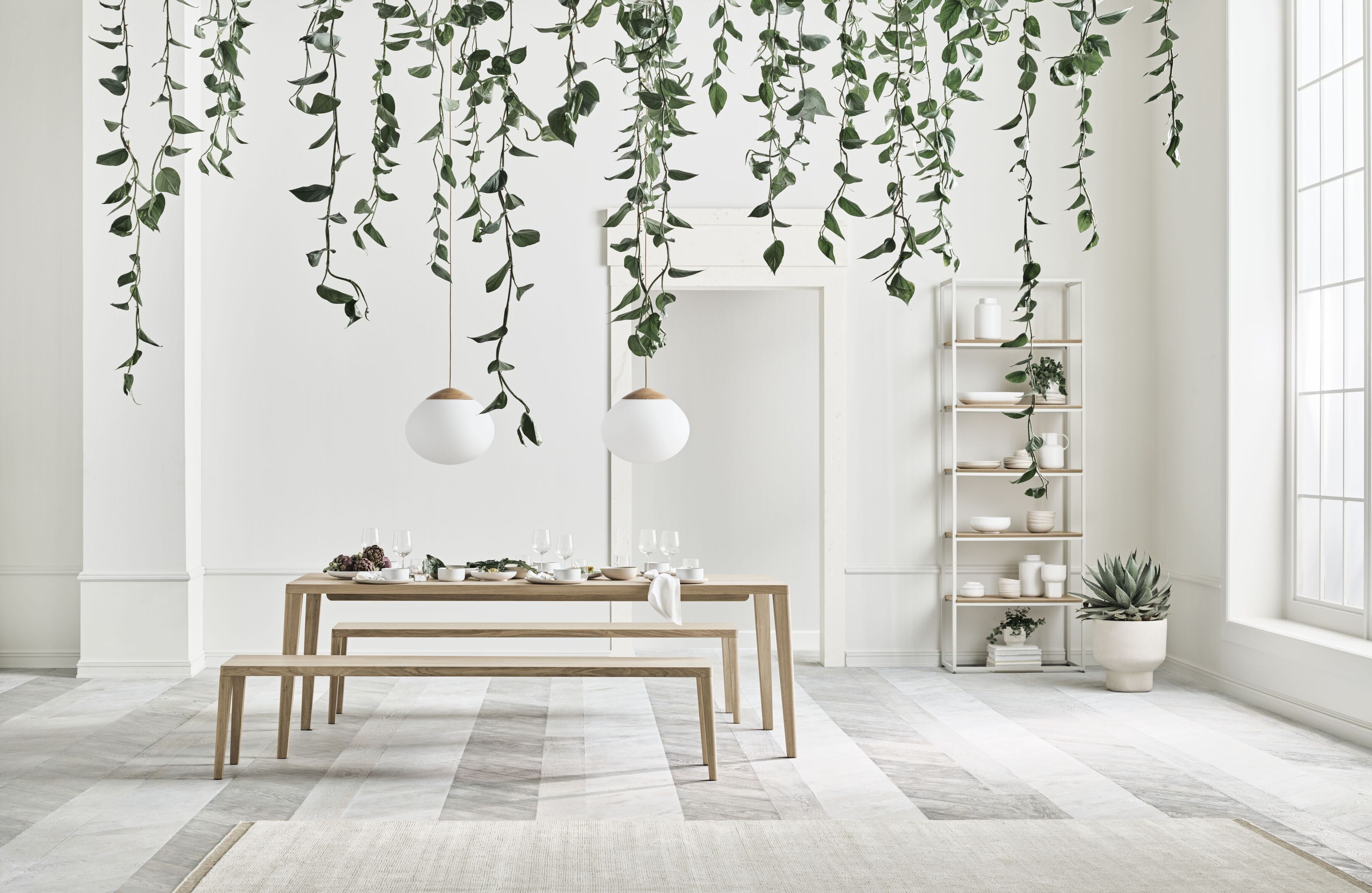 GRACEFUL bank van zwart eikenhout