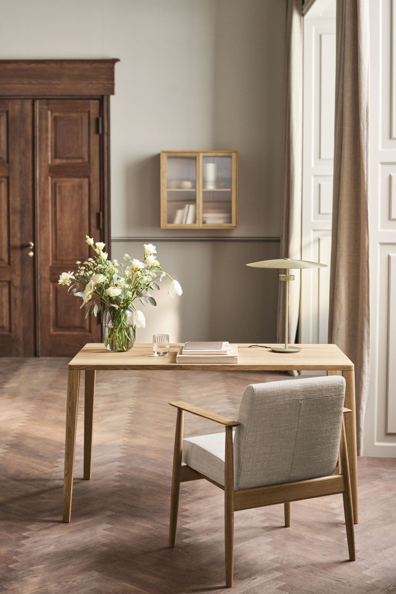 CASE kast - enkele module gebleekt eikenfineer