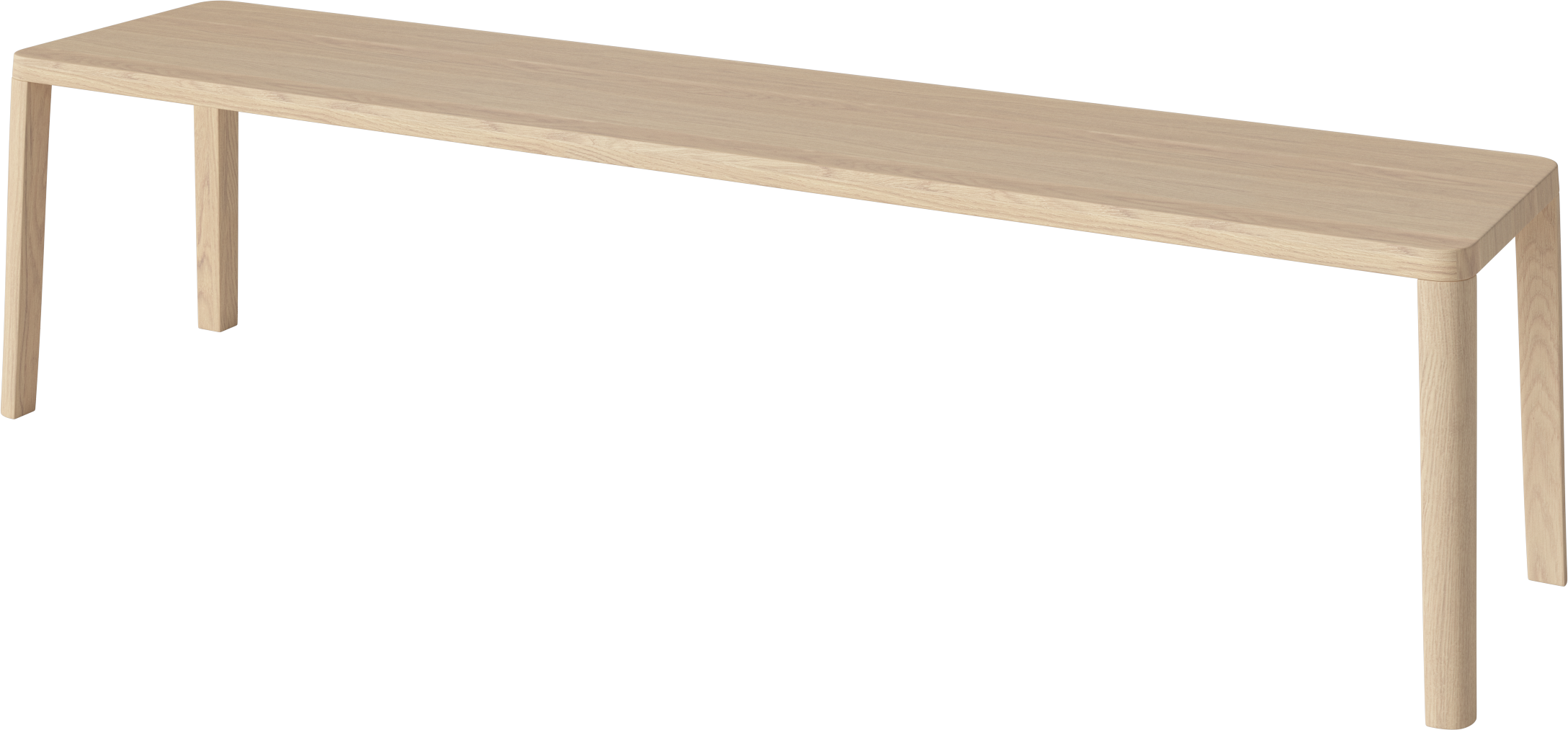 GRACEFUL bank van gebleekt eikenhout