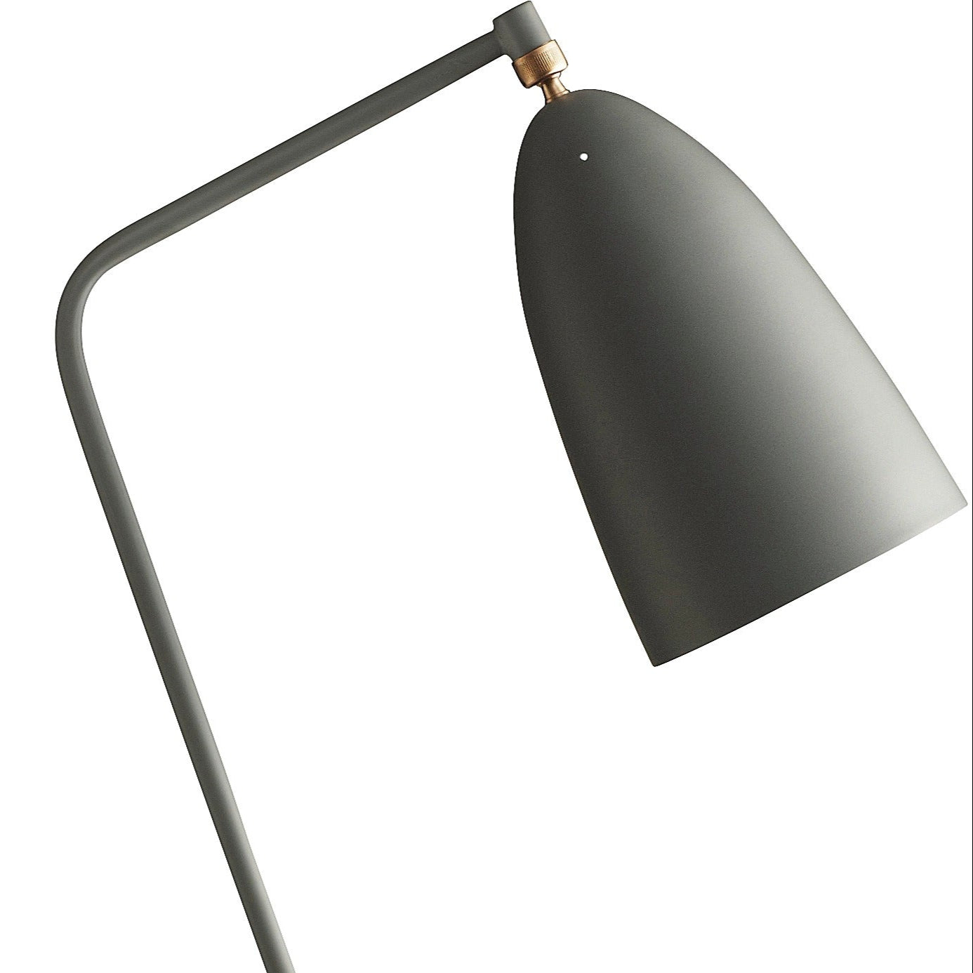 Gray tripod reading floor lamp GRÄSHOPPA
