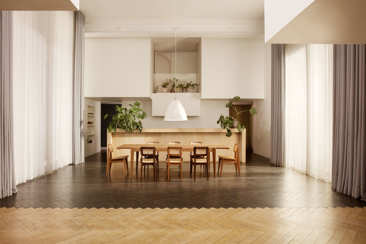 C-CHAIR walnut wood chair