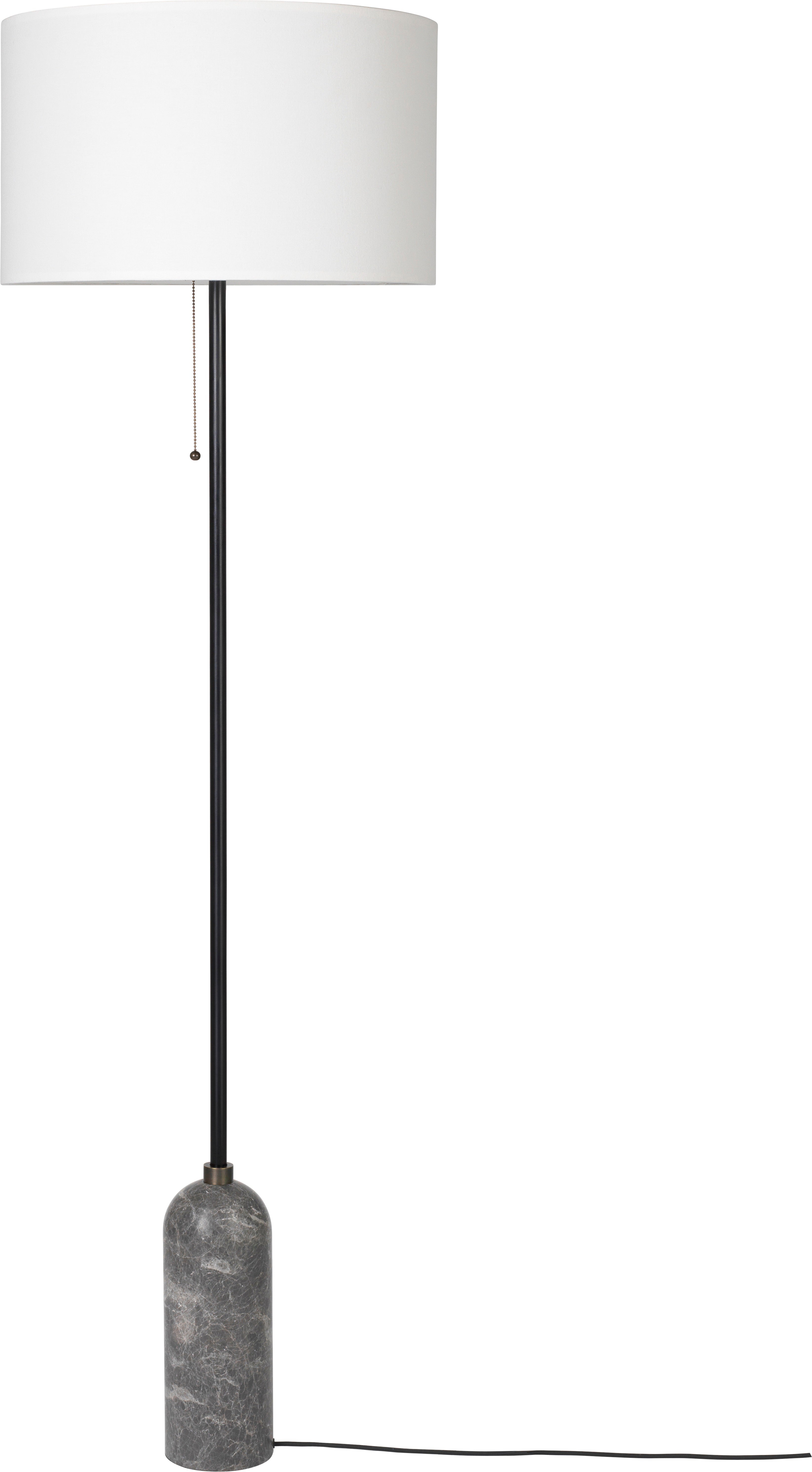 GRAVITY floor lamp gray marble