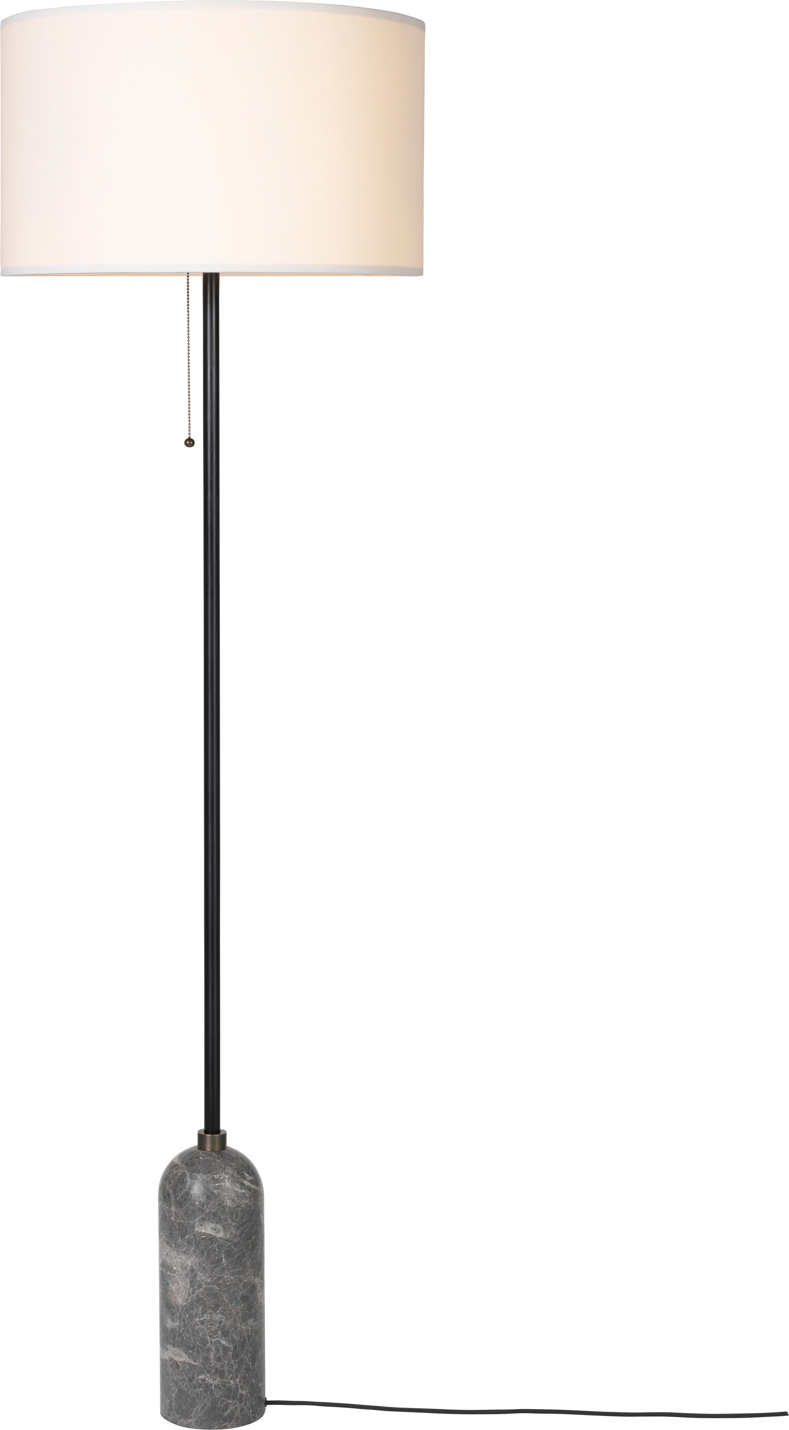 GRAVITY floor lamp gray marble