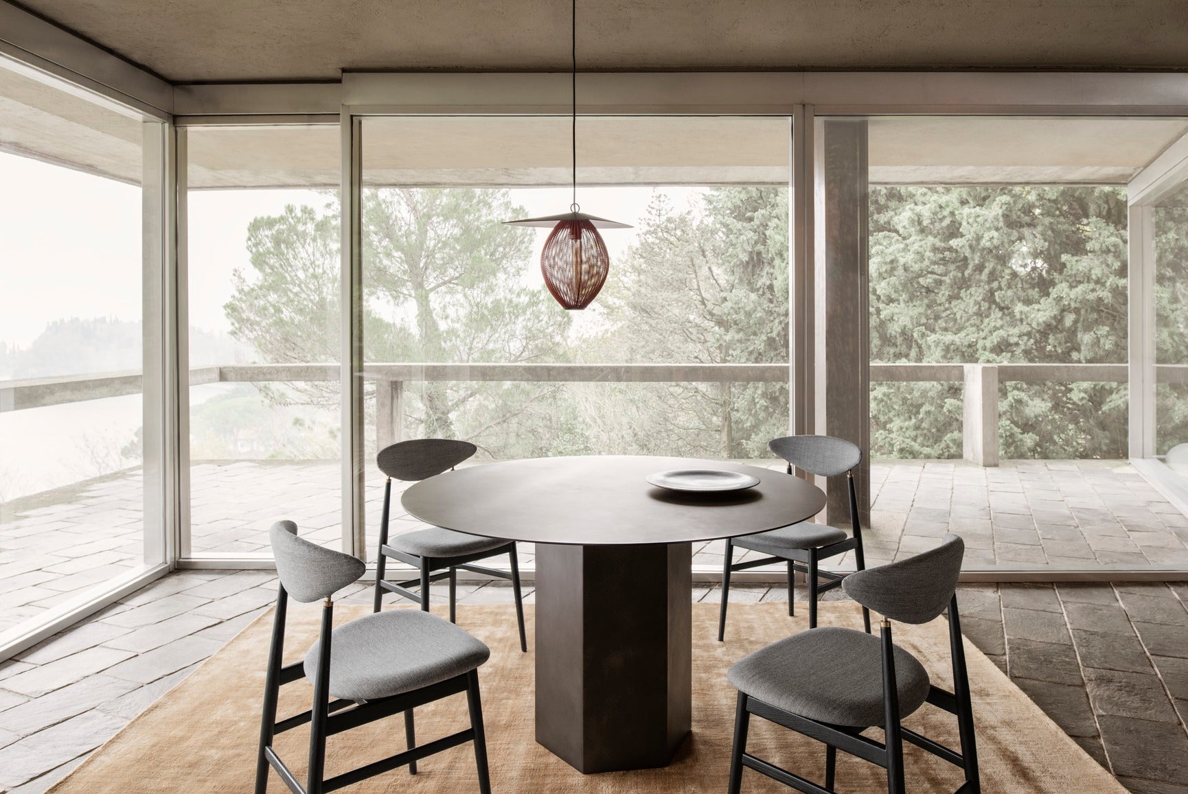 Ronde tafel EPIC zwarte staal