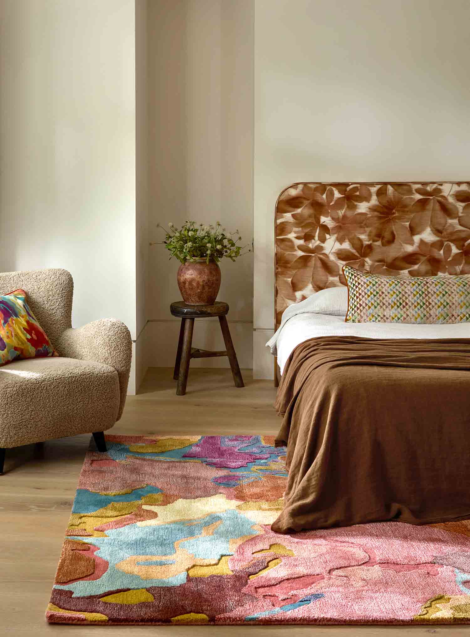 Vloerkleed FORESTA ROSEWOOD HUCKLEBERRY bruin-bordeaux