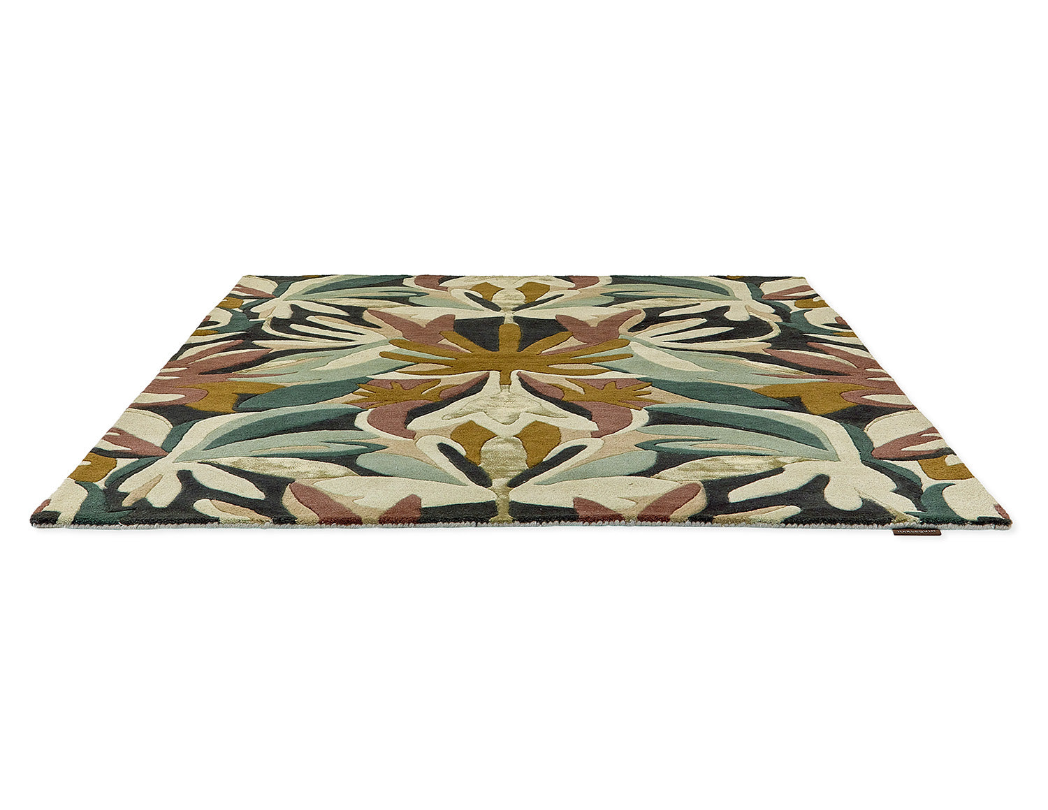 Vloerkleed MELORA POSITANO SUCCULENT groen-bruin