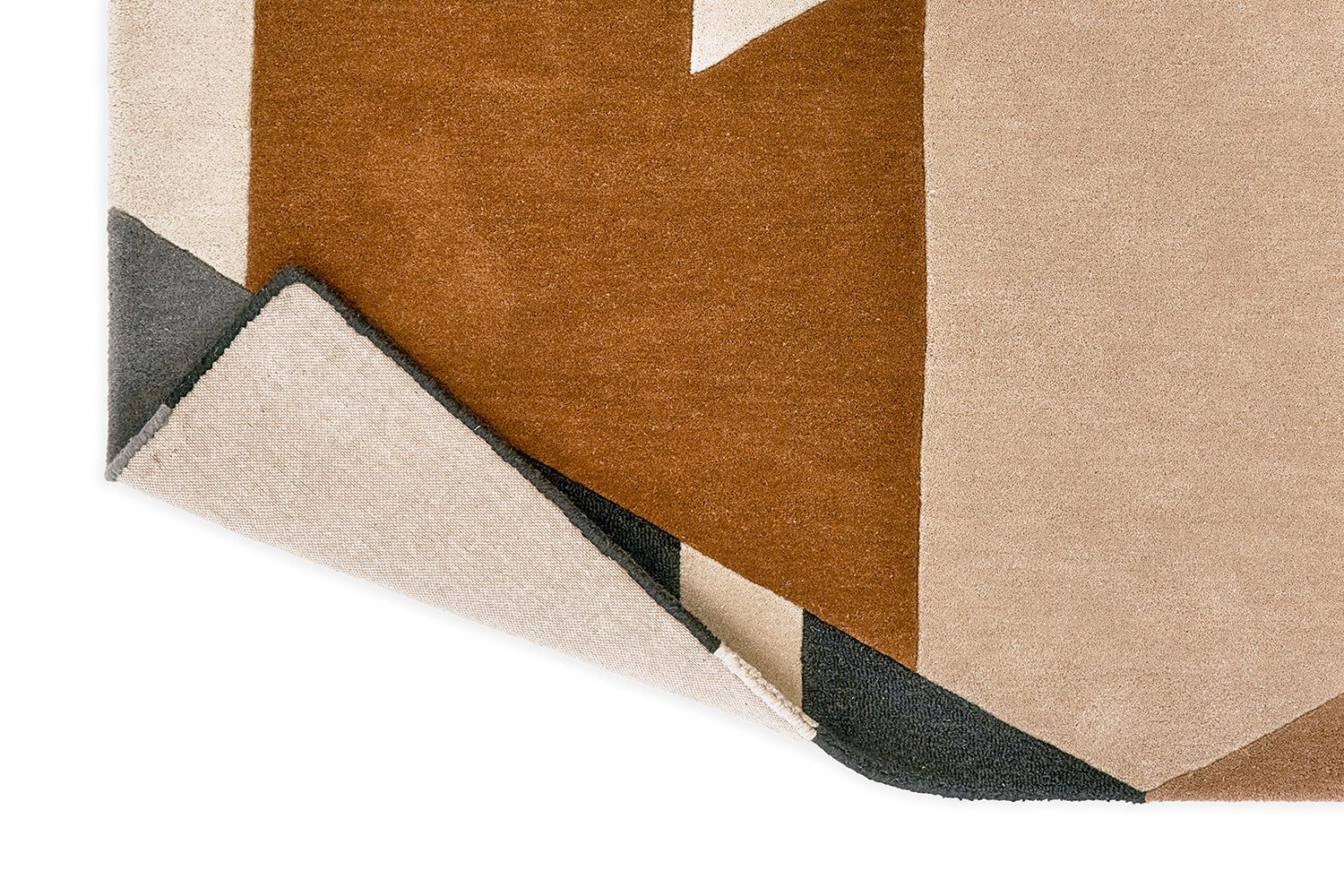 Vloerkleed POPOVA karamelkleurig