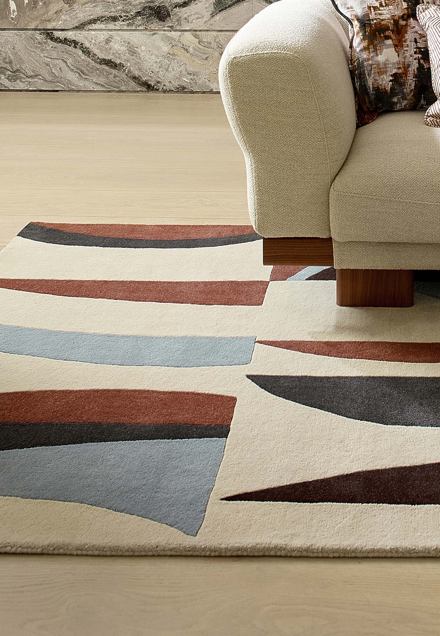 Vloerkleed TORILLO KORNFELD WALNOOT beige-bruin