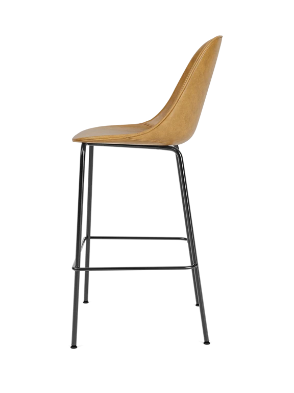 Hocker HARBOUR cognacfarbene Leder