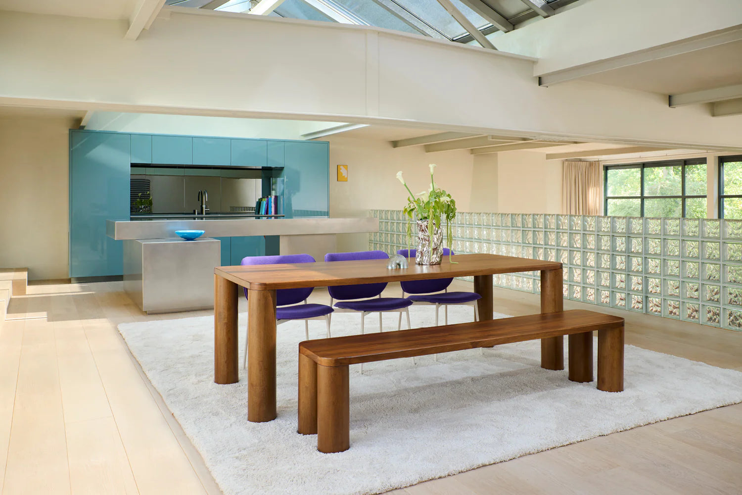 HARVEY Walnut Wood Bench