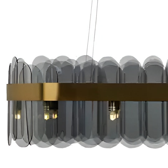 Kroonluchter JULIO glas met goud