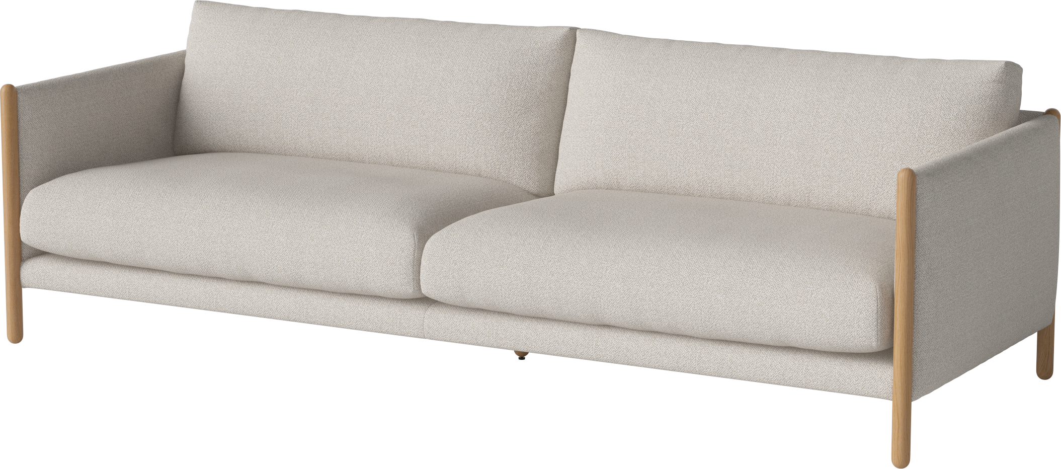 3-Personen-Sofa Hayden Oak Basis