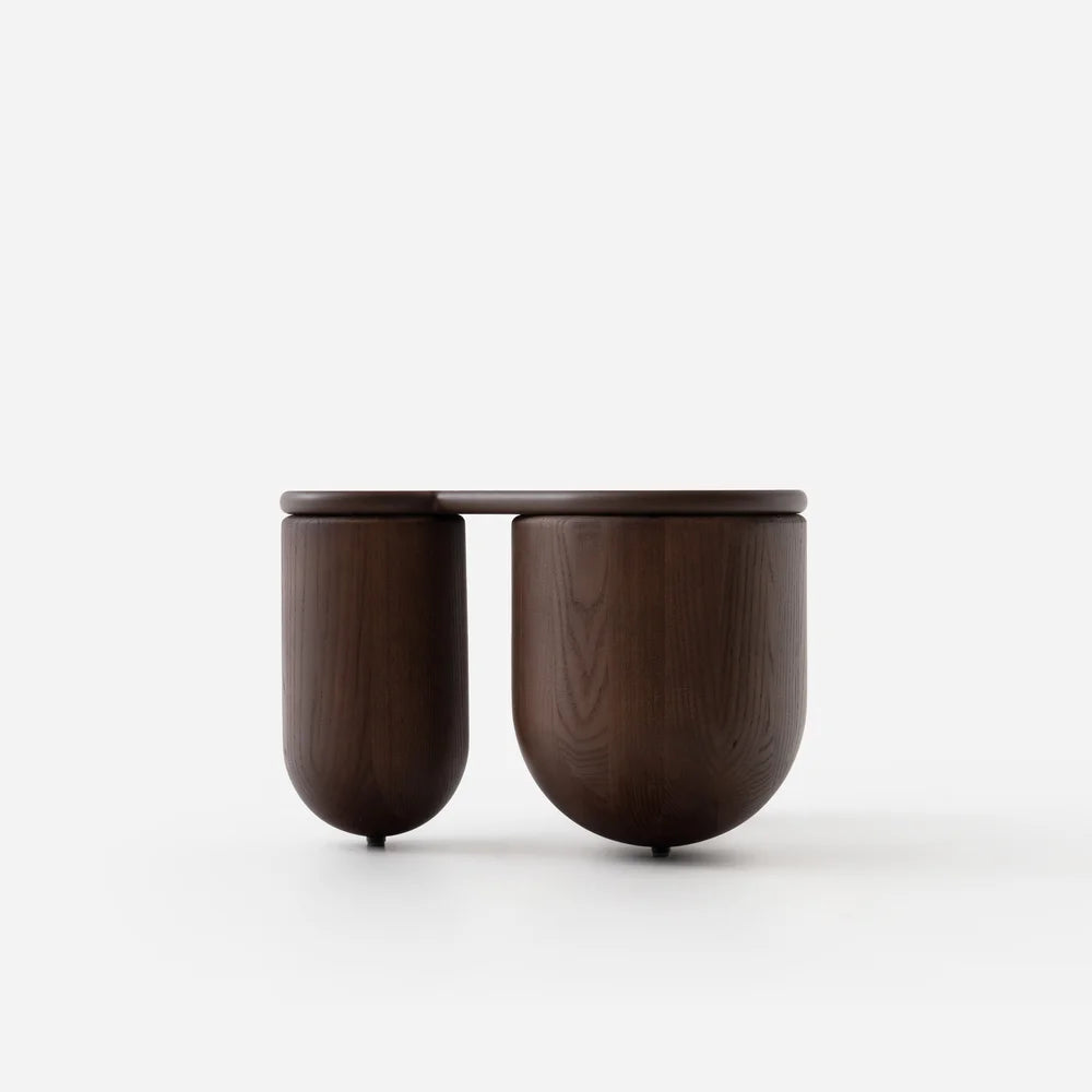 Koffietafel HELLO 2 bruin essenhout