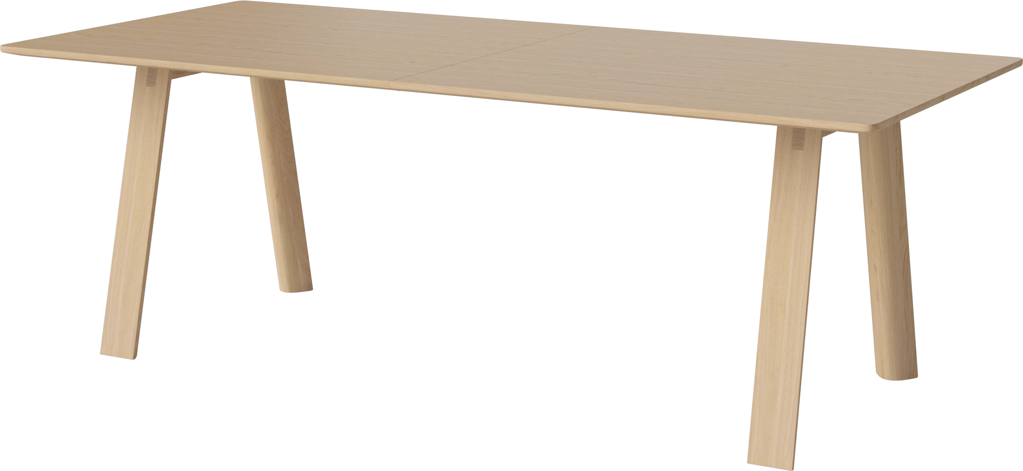 Hügelklapptisch gebleichte Eichenholz