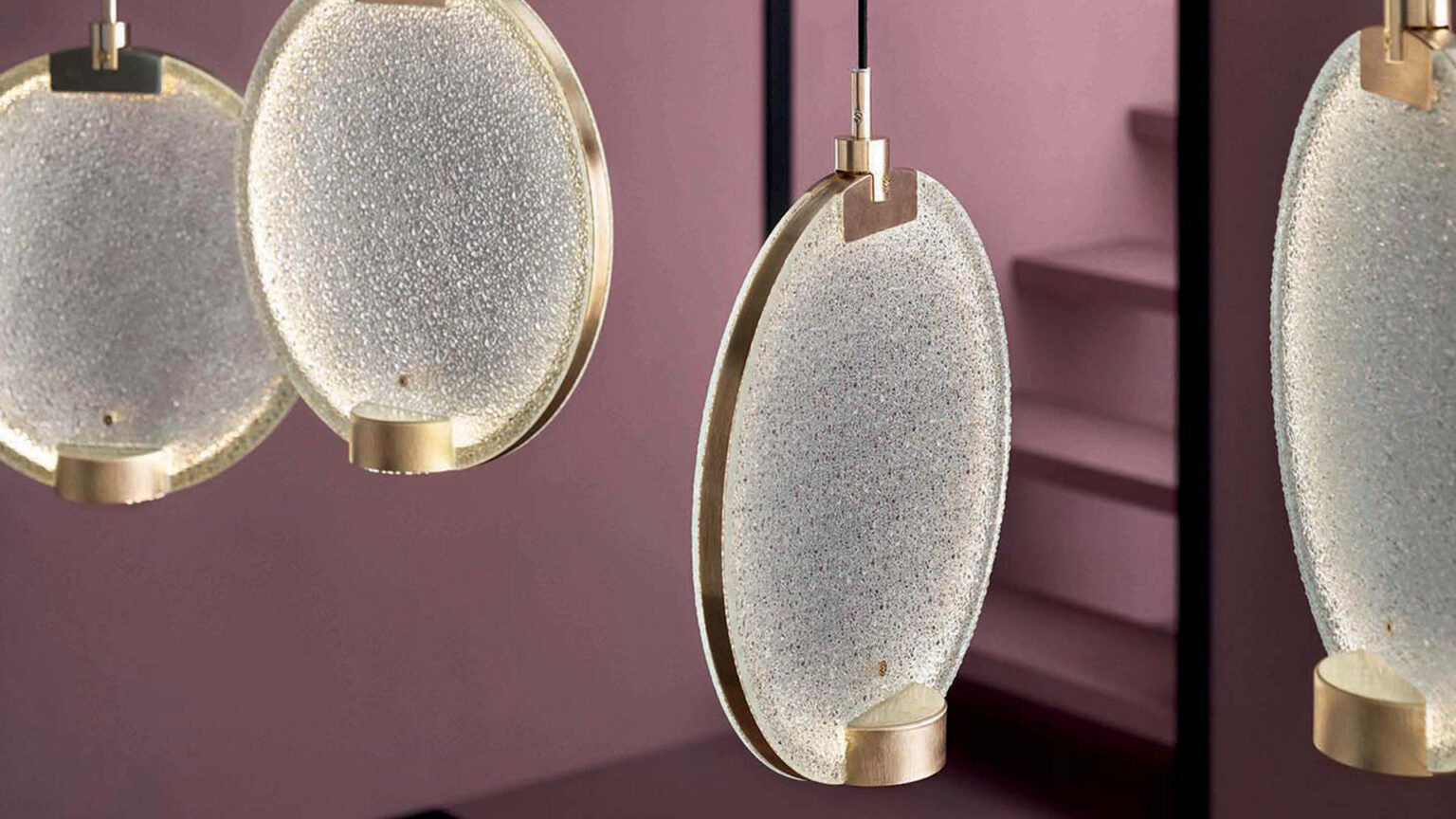 Hanglamp HORO S1 geborsteld messing