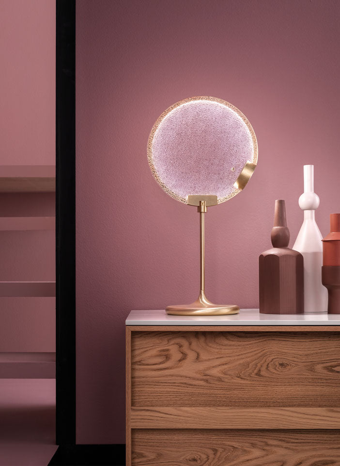 Tischlampe HORO TL gebürstetes Messing