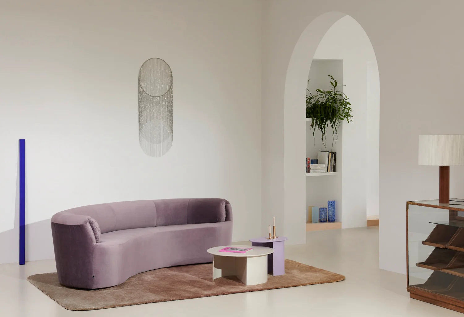 Salontafel PLATEAU zalmkleurig