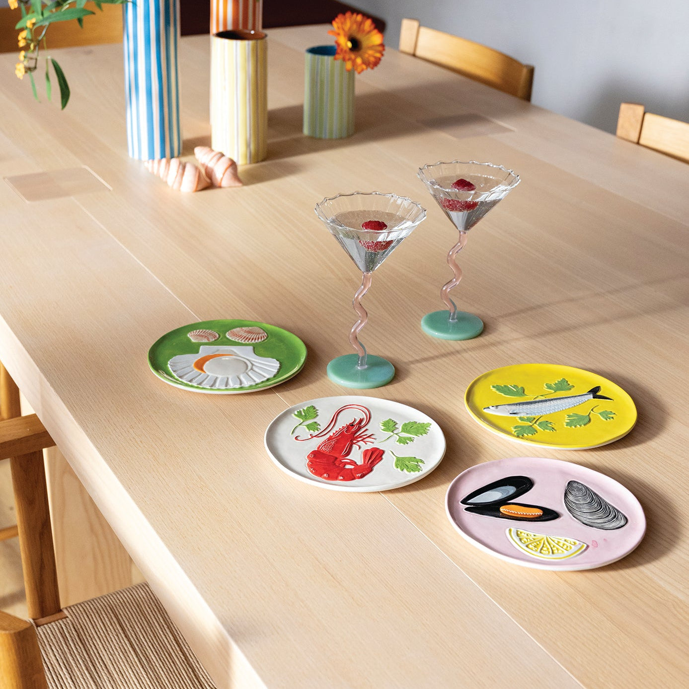 Buntes Dessertteller-Set DE LA MER