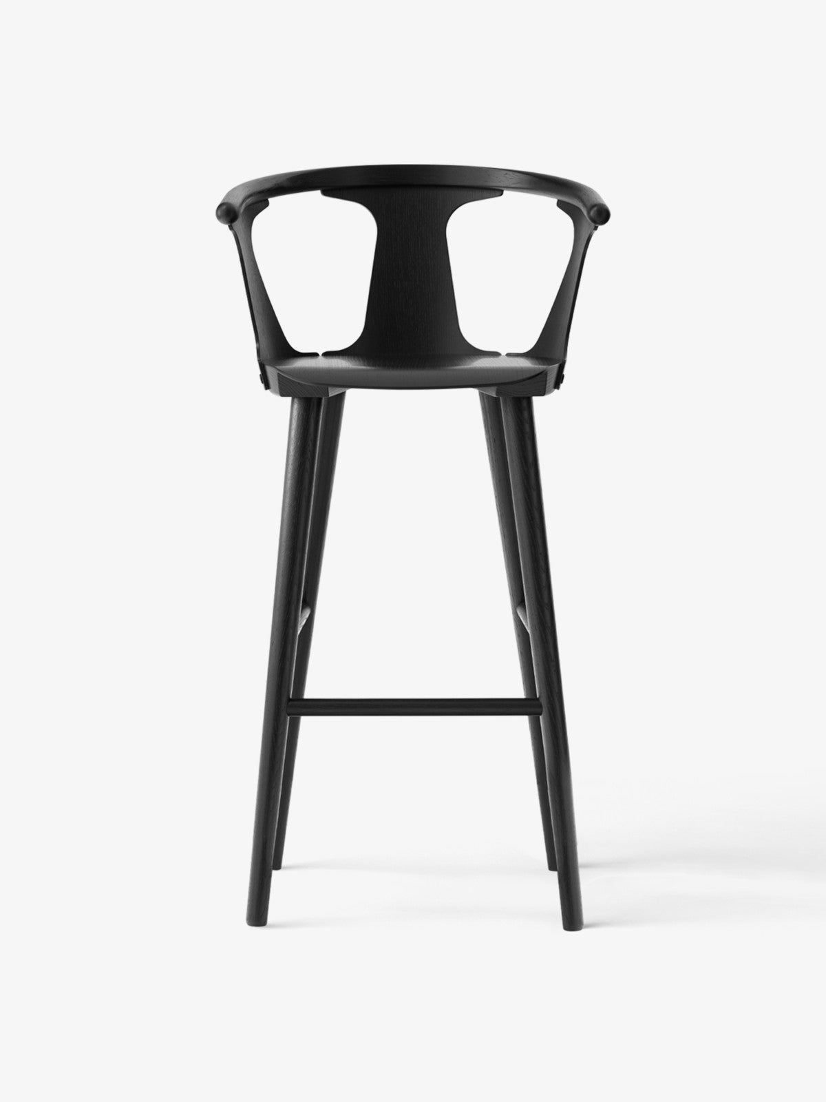 Hocker IN BETWEEN zwart gelakt eiken