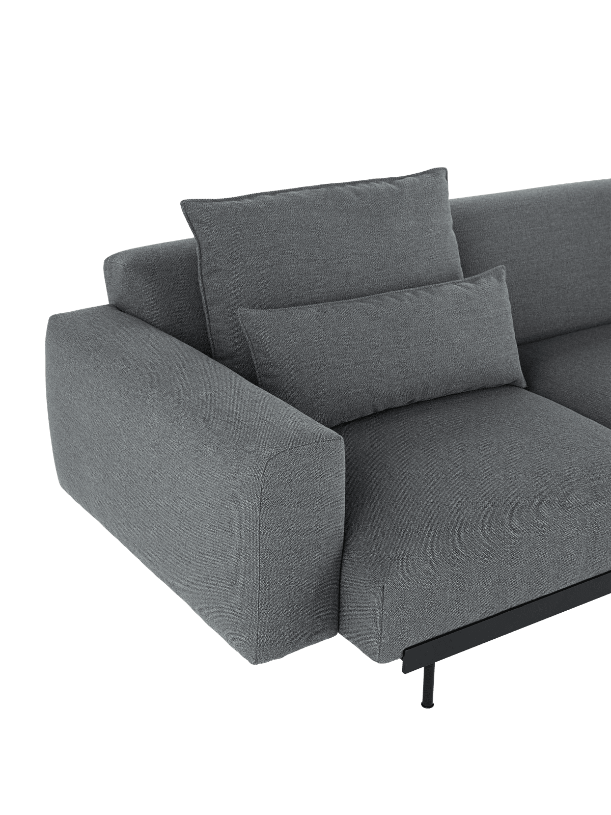 Sofa 3-zits open links IN SITU gestoffeerd