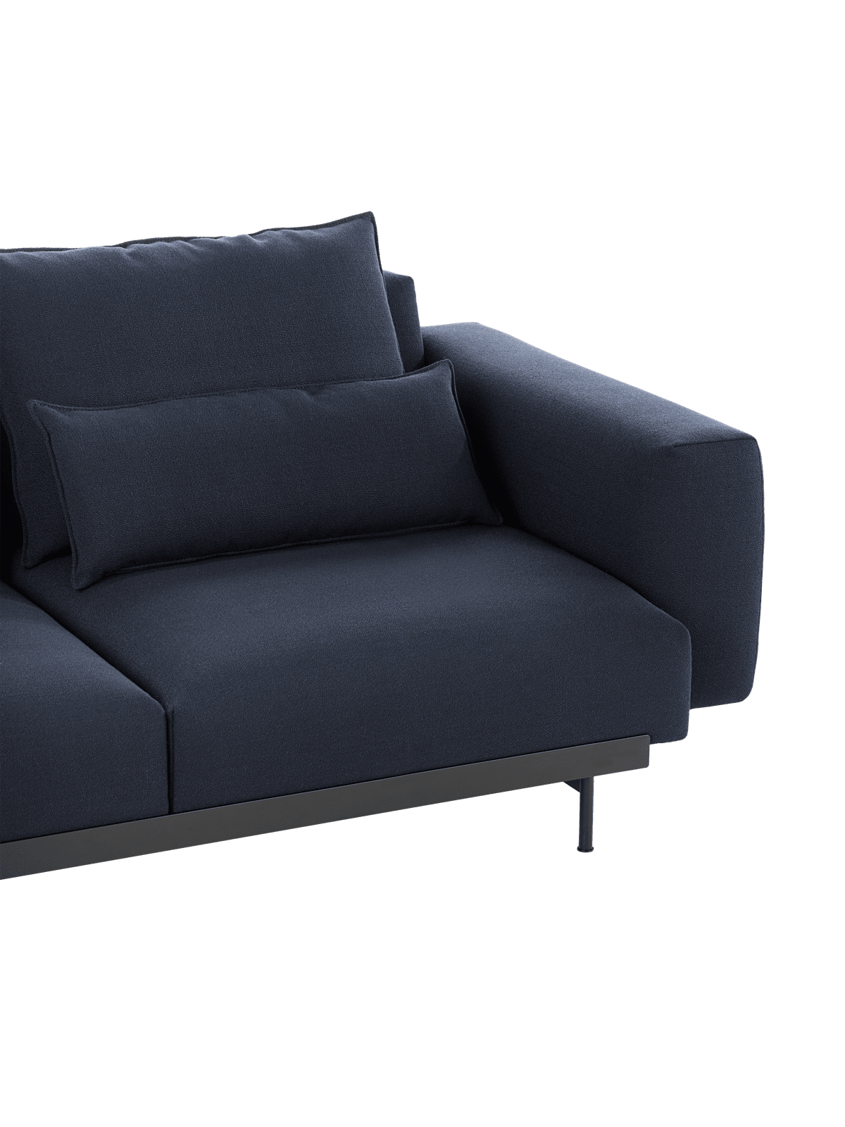 Sofa 3-zits open links IN SITU gestoffeerd