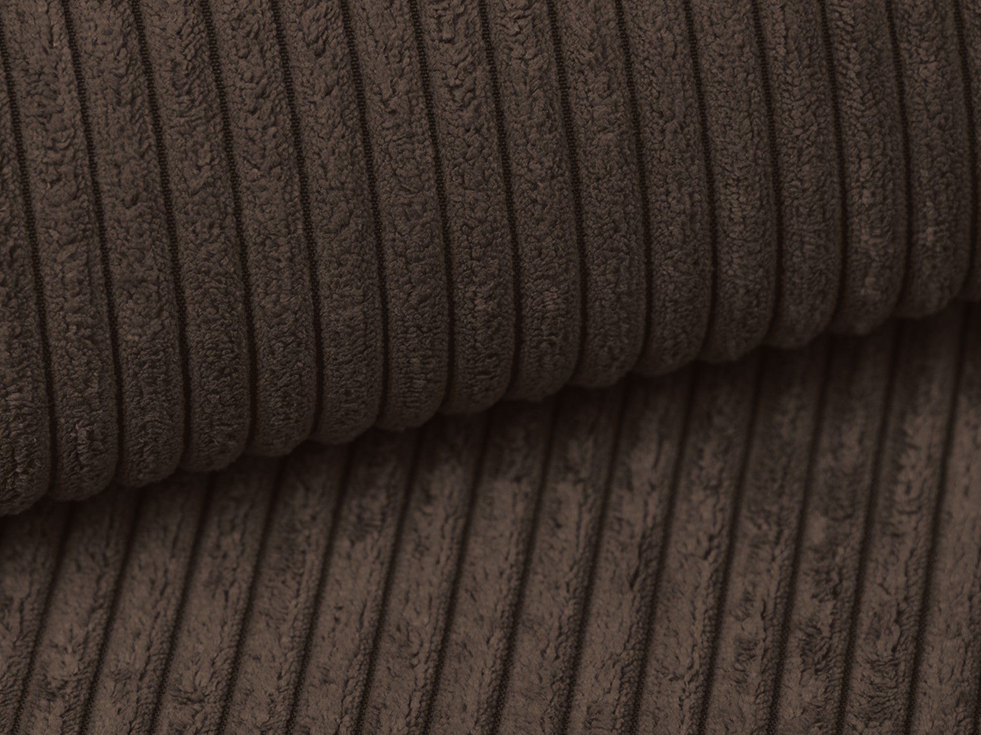 Sofa für 3 Personen mit Schlaf-Funktion KALENA schokoladenbrauner Cord