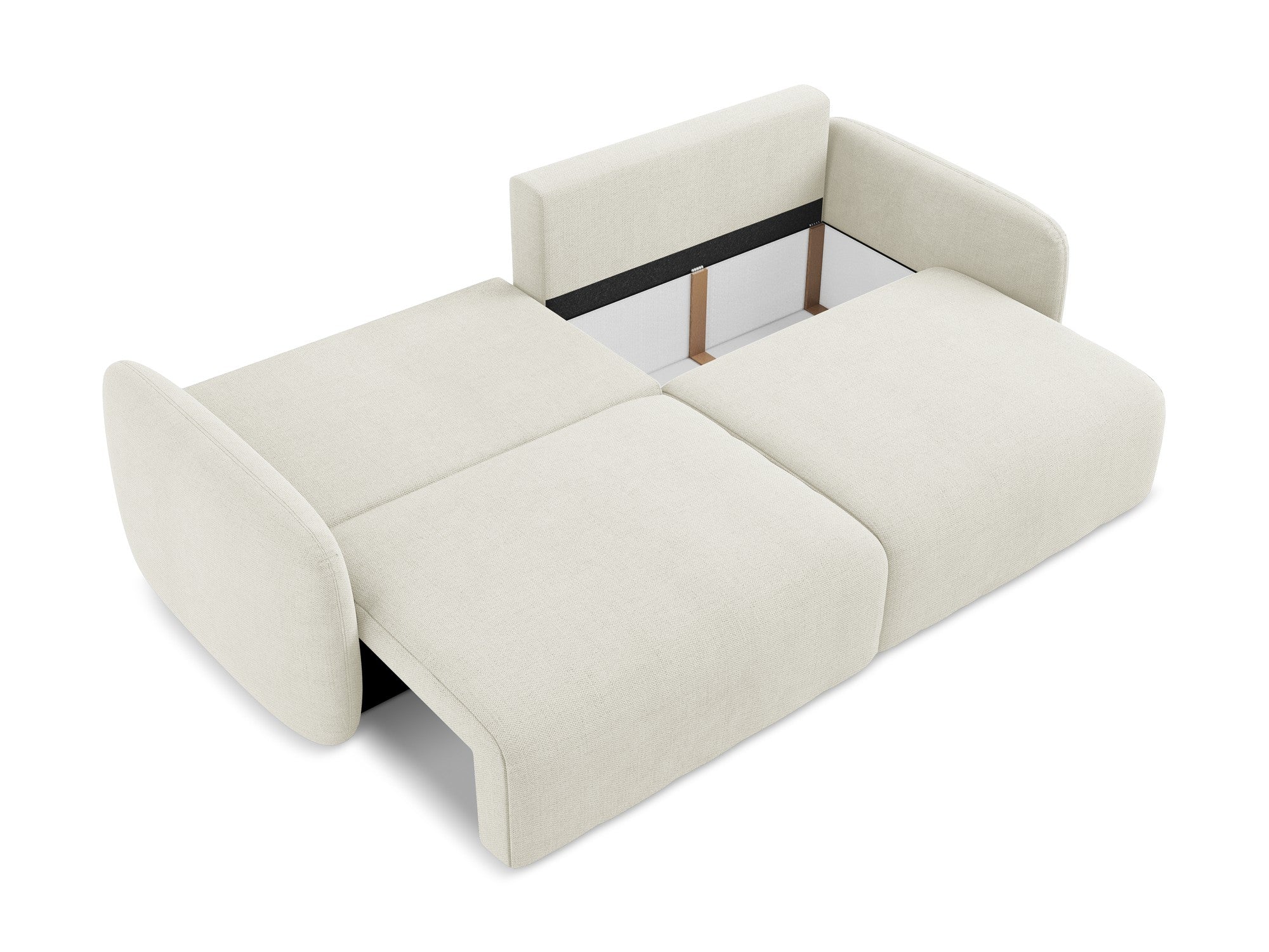 Sofa 3-Sitzer mit Schlaffunktion KALENA beige