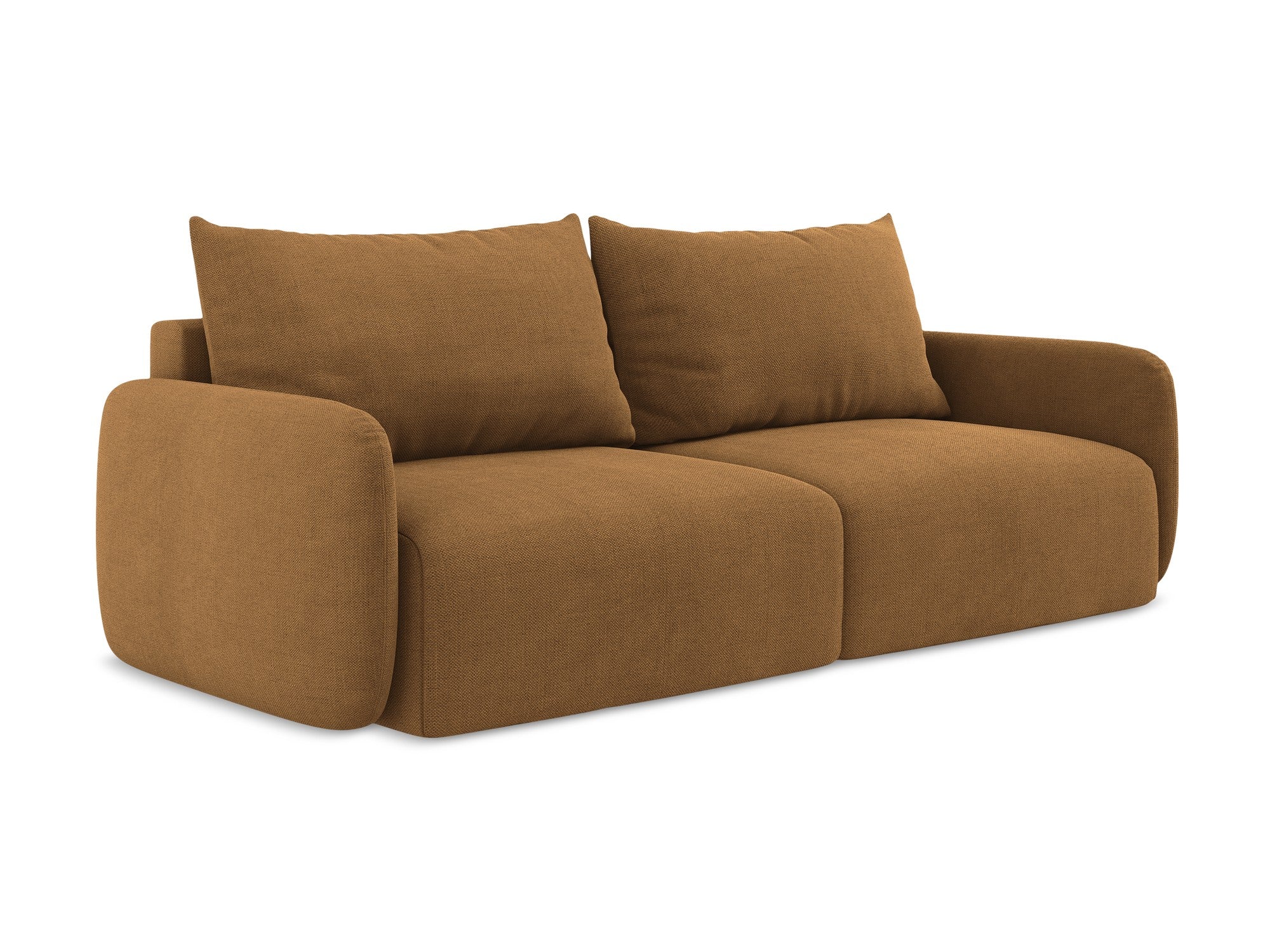 Sofa 3-zits met slaapfunctie KALENA terracotta
