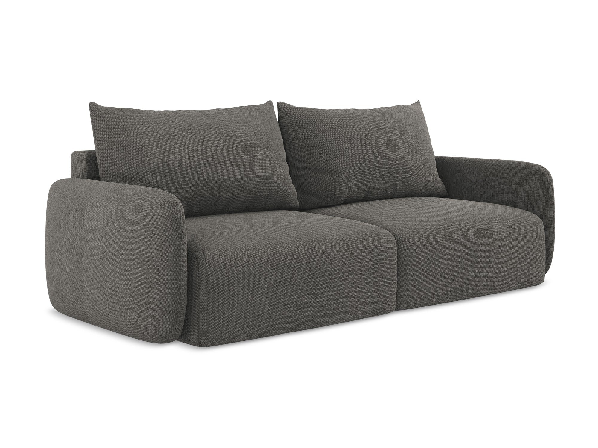 3-Seater Sofa with Sleeping Function KALENA Dark Gray