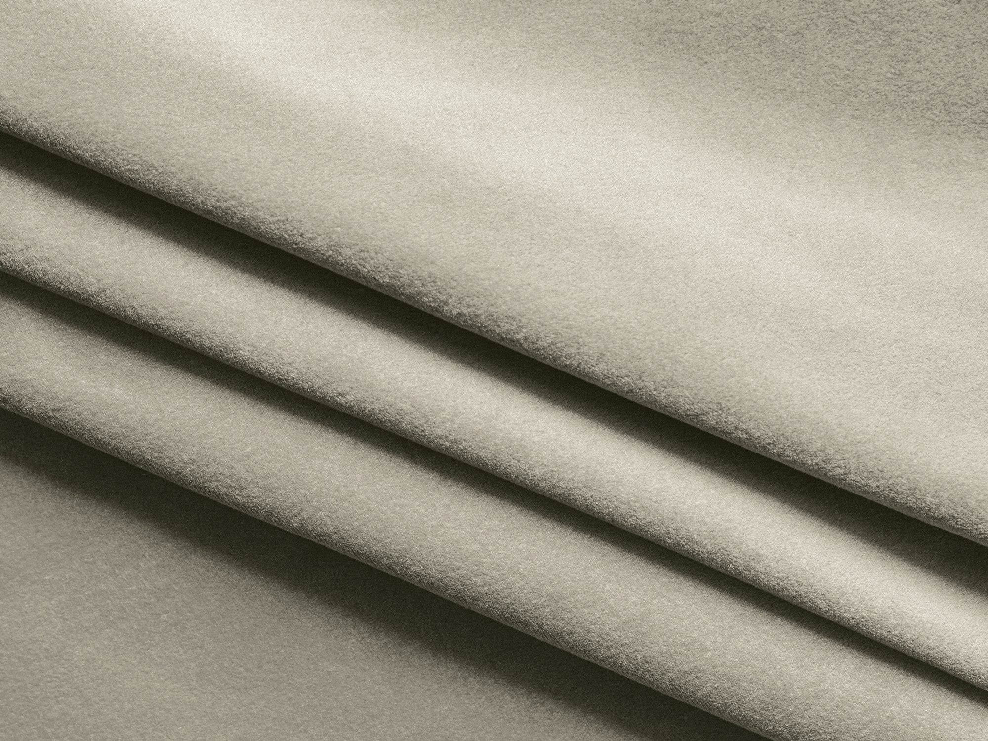 Sofa van fluweel voor 3 personen met slaapfunctie KAPUA parelmoer