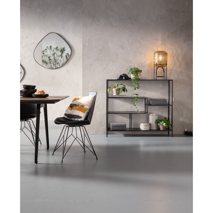 Konsolentafel met planken LOFT zwart