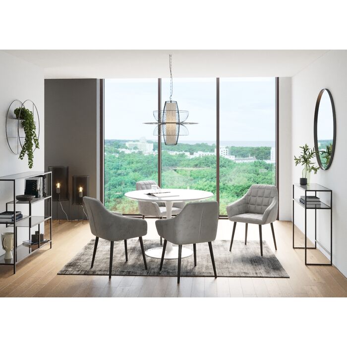 Konsolentafel met planken LOFT zwart