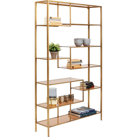 Regał LOFT złoty do salonu – Kare Design