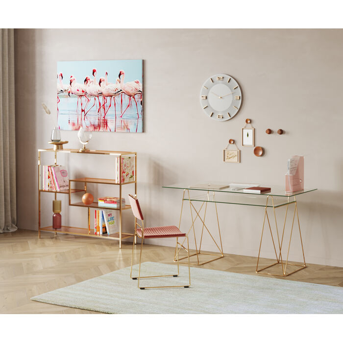 Consoles met planken LOFT goud