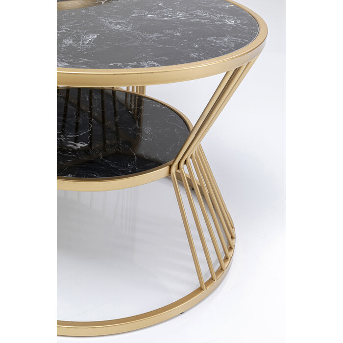 A set of roma marble coffee tables with zloty
