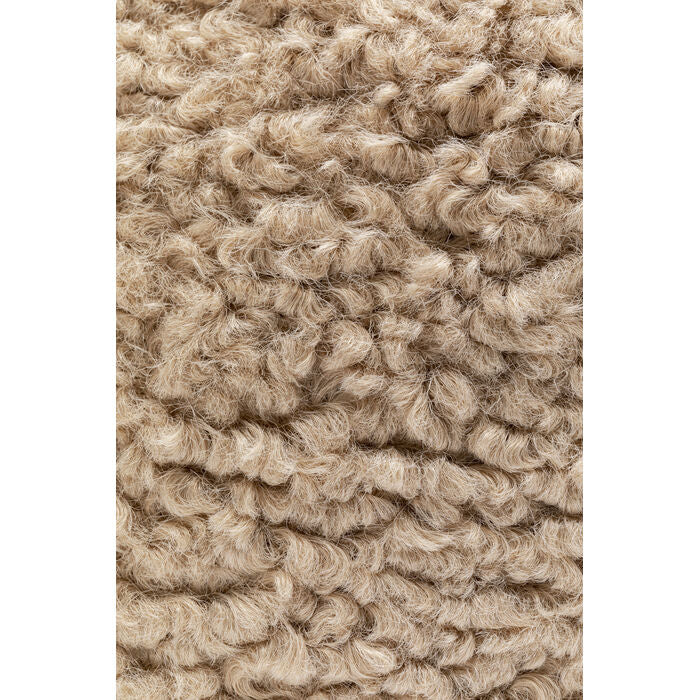 Draaistoel CARELLA beige schapenvacht