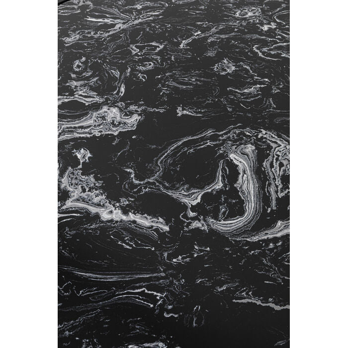 Ein Satz Roma -Marmor -Kaffeetische mit Schwarz