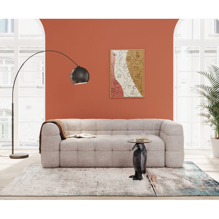 Sofa 3-zits SALAMANCA crèmekleurig szenil