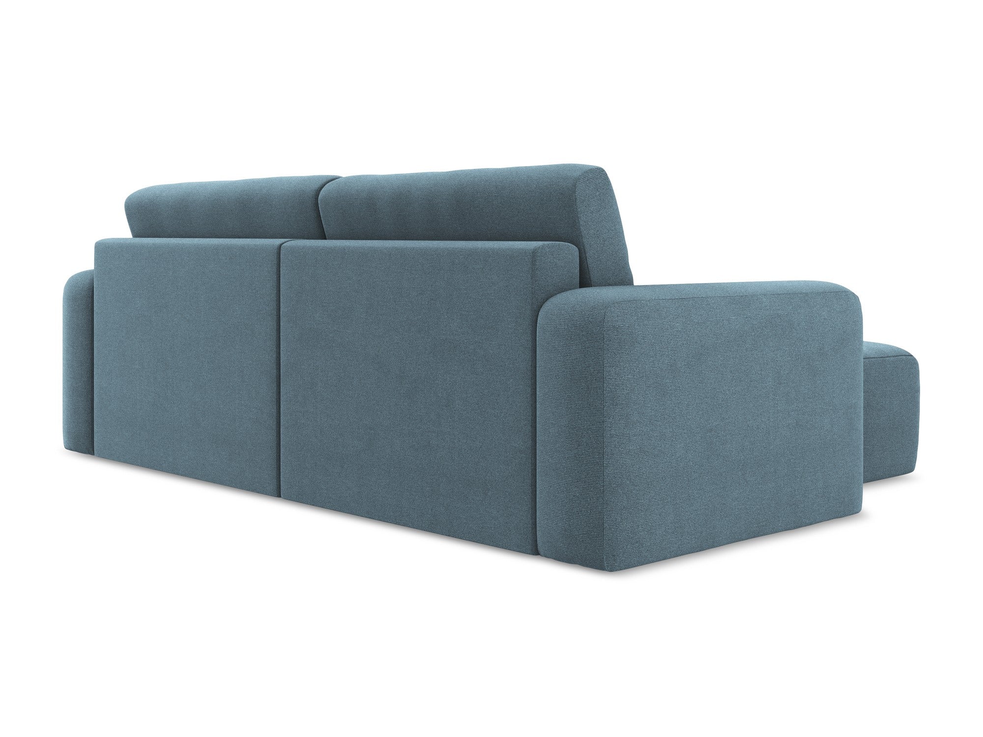 Linksseitige Schlafcouch KONA in Hellblau