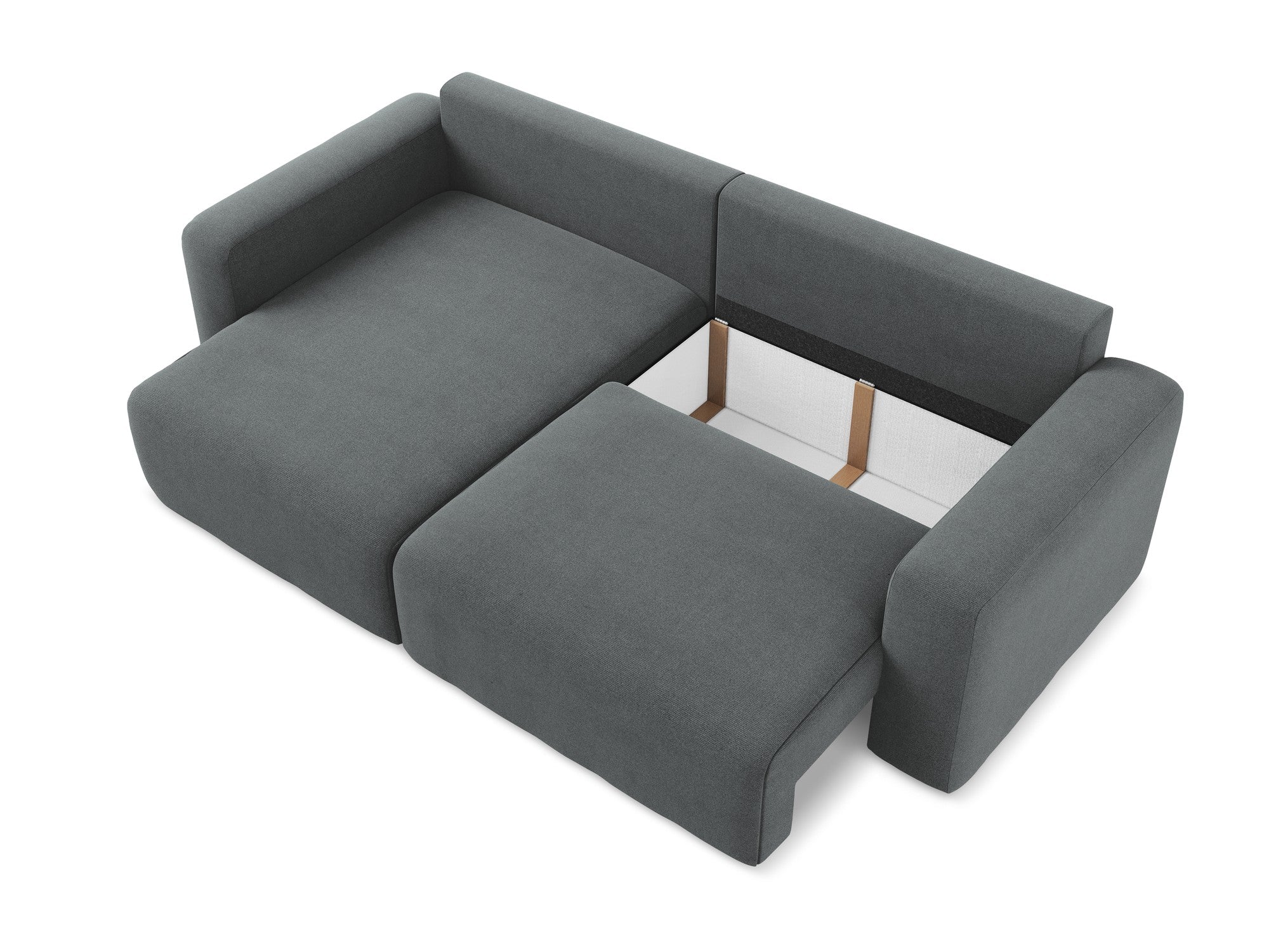 Left-sided corner sofa bed KONA gray