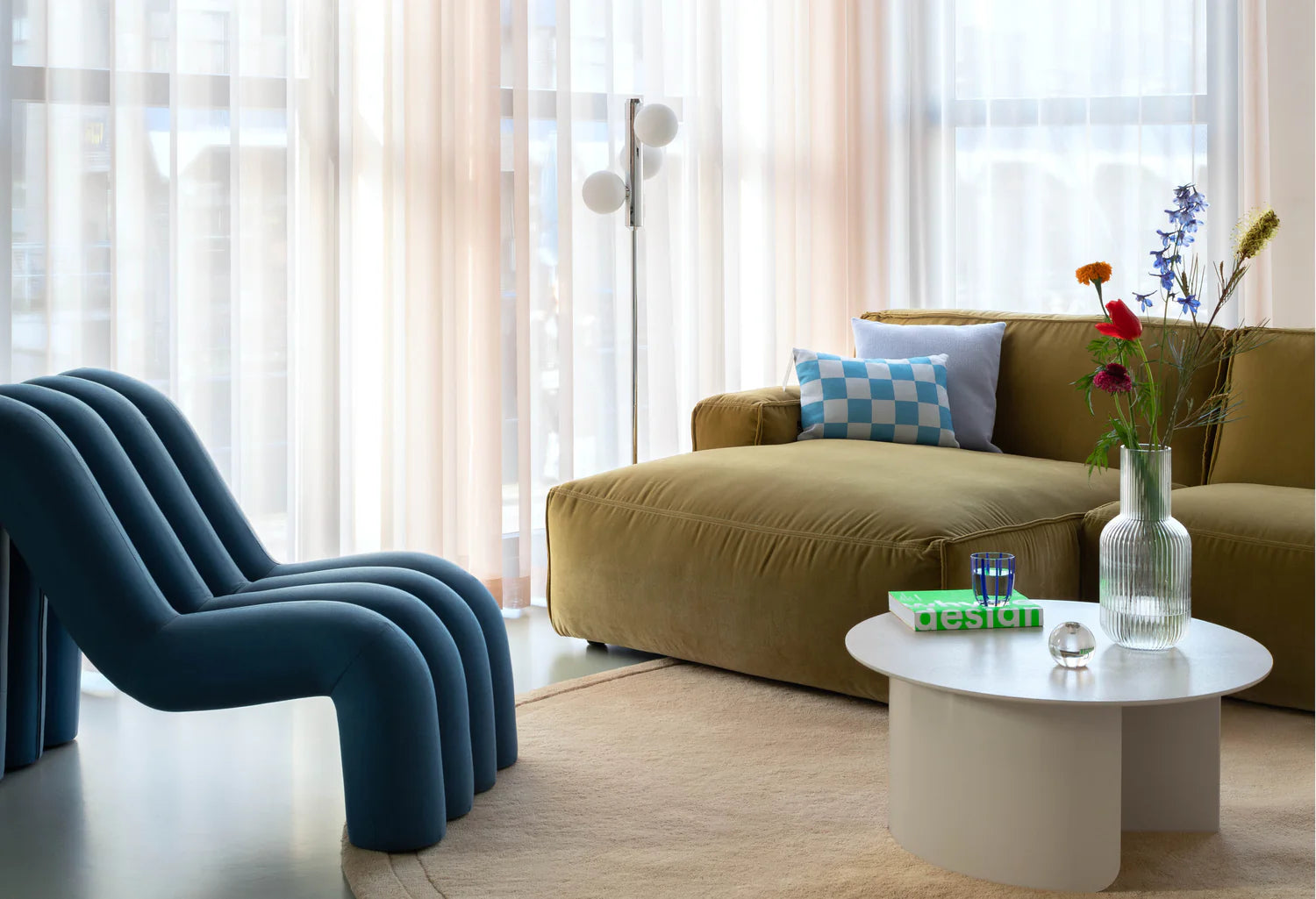 Vloerlamp KAKTEE verchroomd