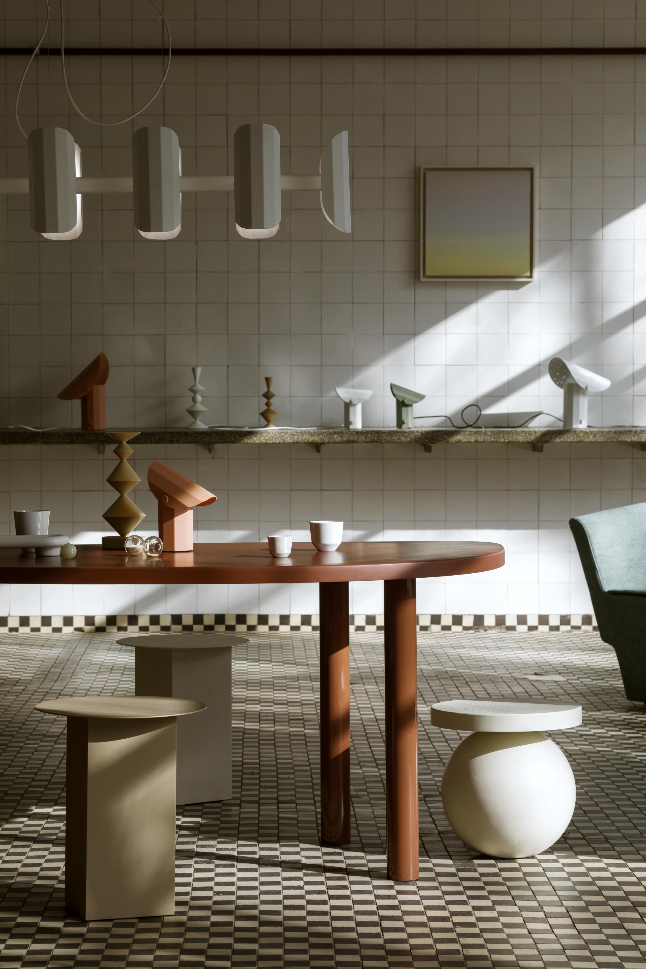 Tafellamp APOLIN gebroken roze