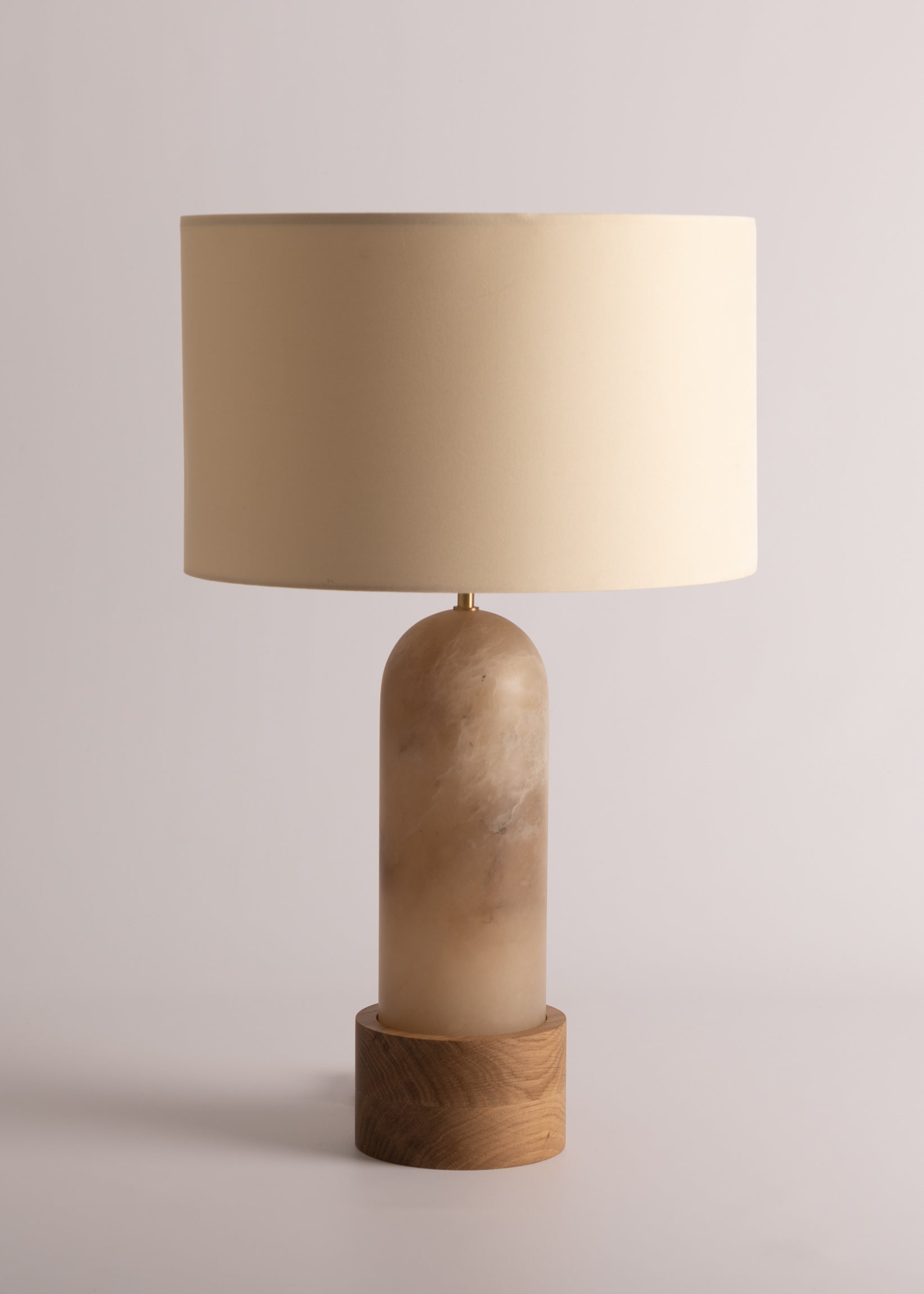 Tischlampe PURA KELO dunkelbeige Alabaster