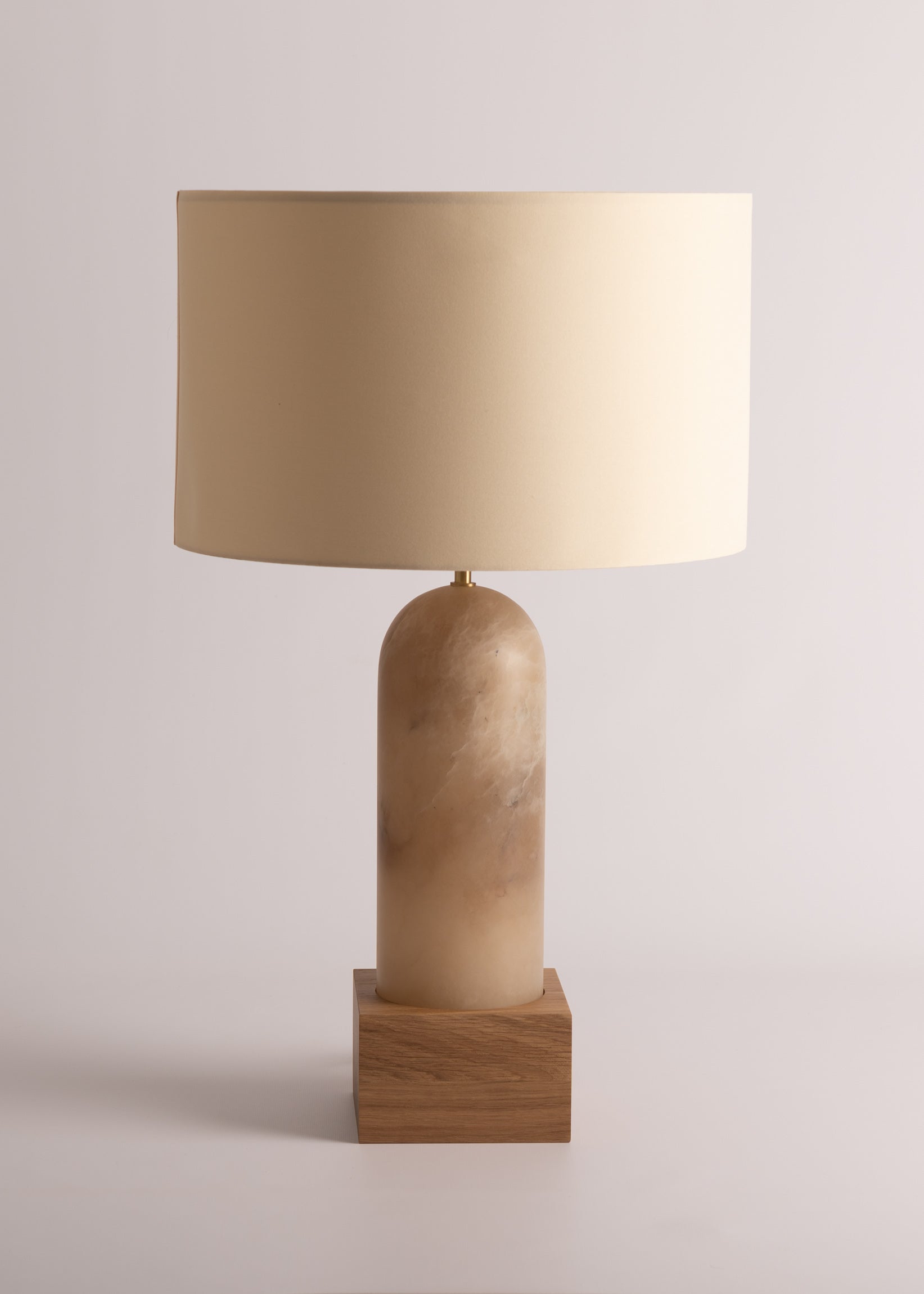 Tischlampe PURA KELO dunkelbeige Alabaster