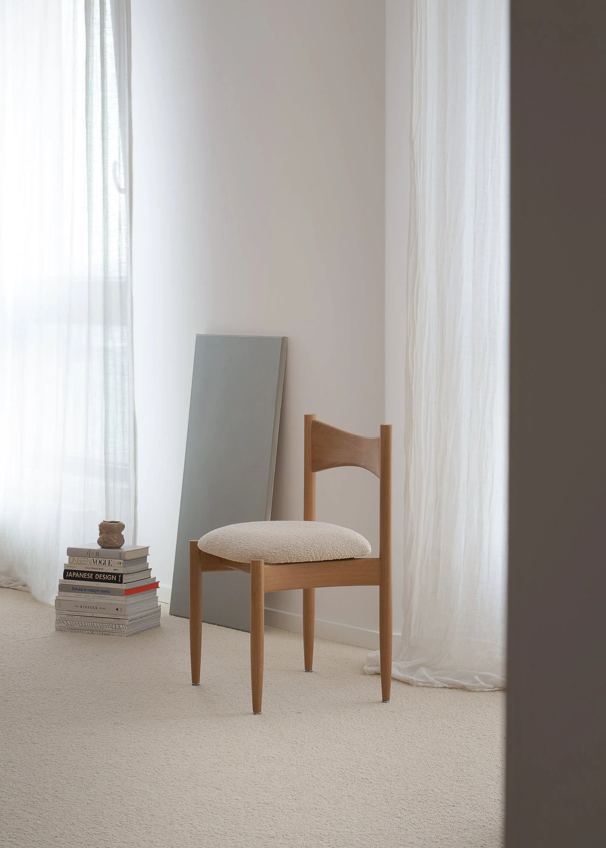 KEMI Chair Beige with Oak Wood