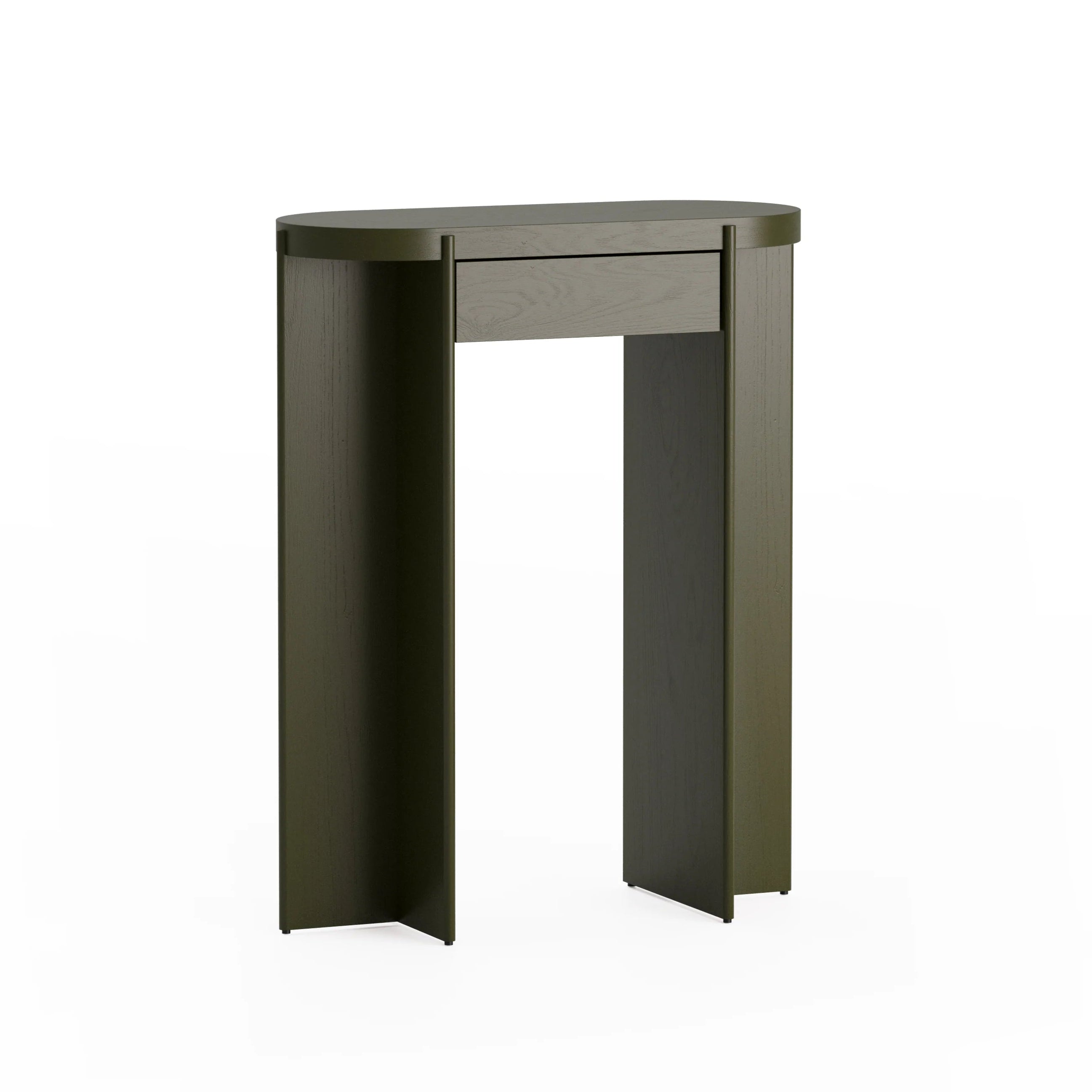 Konsola KIRU groen eikenhout