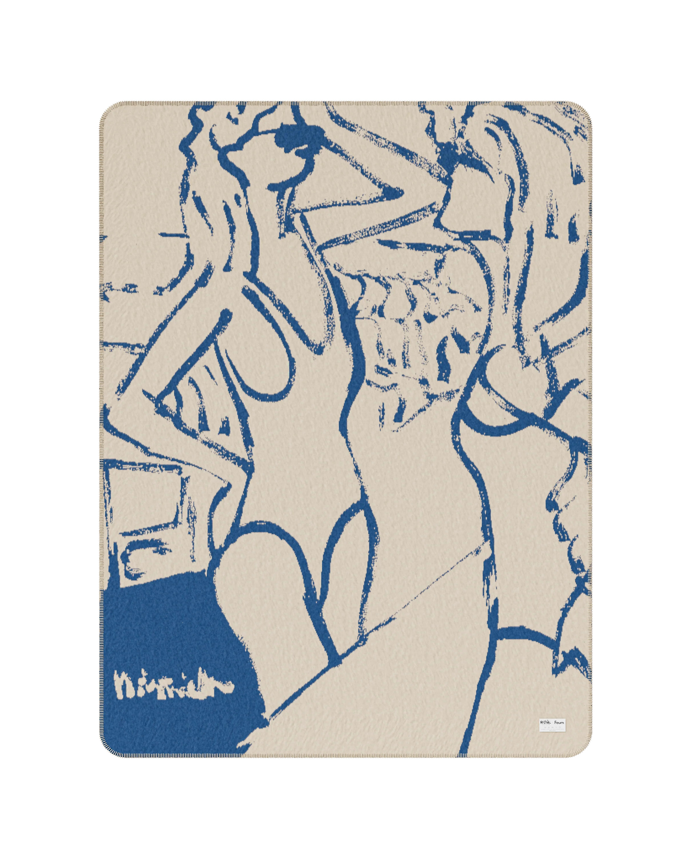 Koc M. Żytniak x Feum zandbeige en zeeblauw