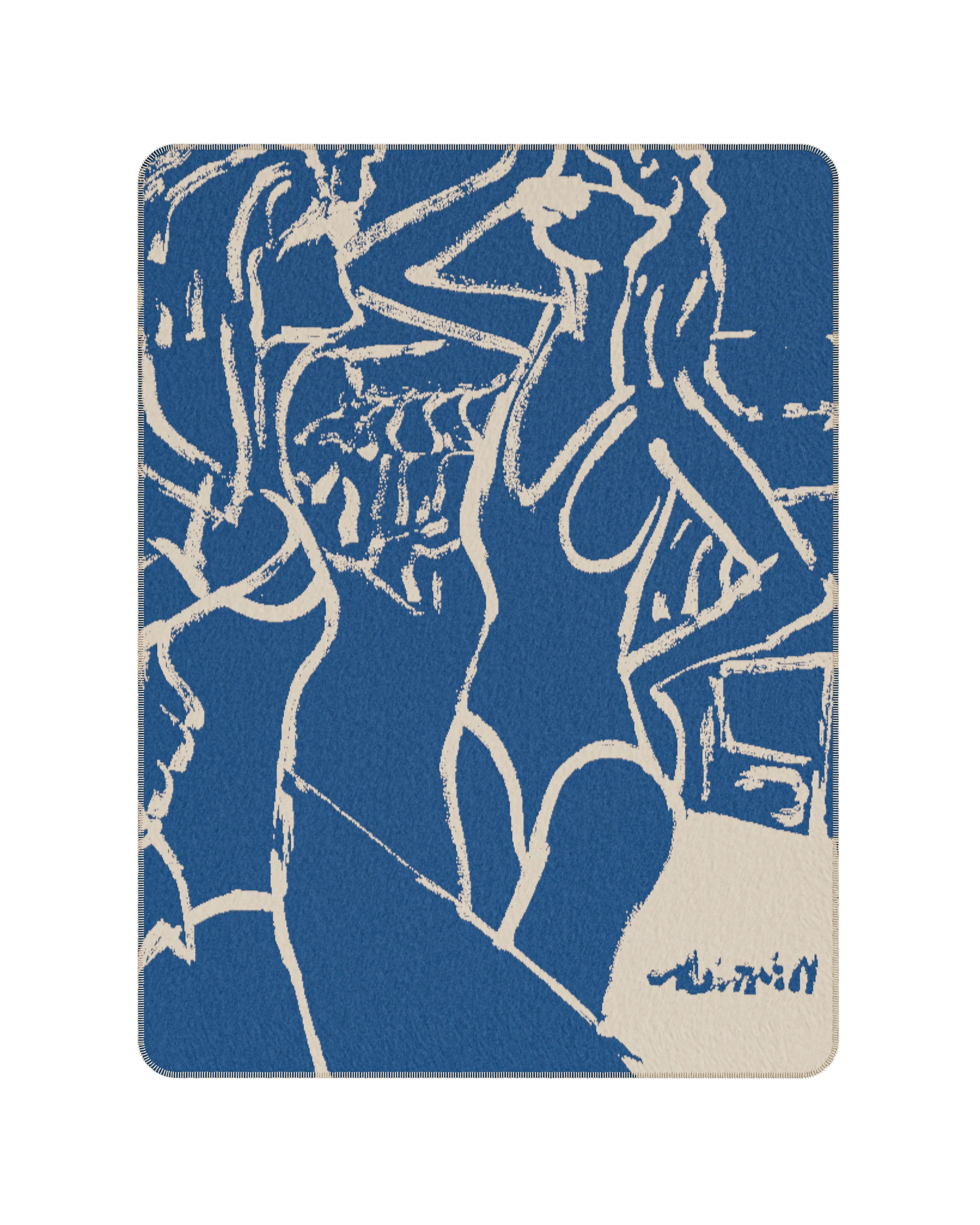 Koc M. Żytniak x Feum zandbeige en zeeblauw