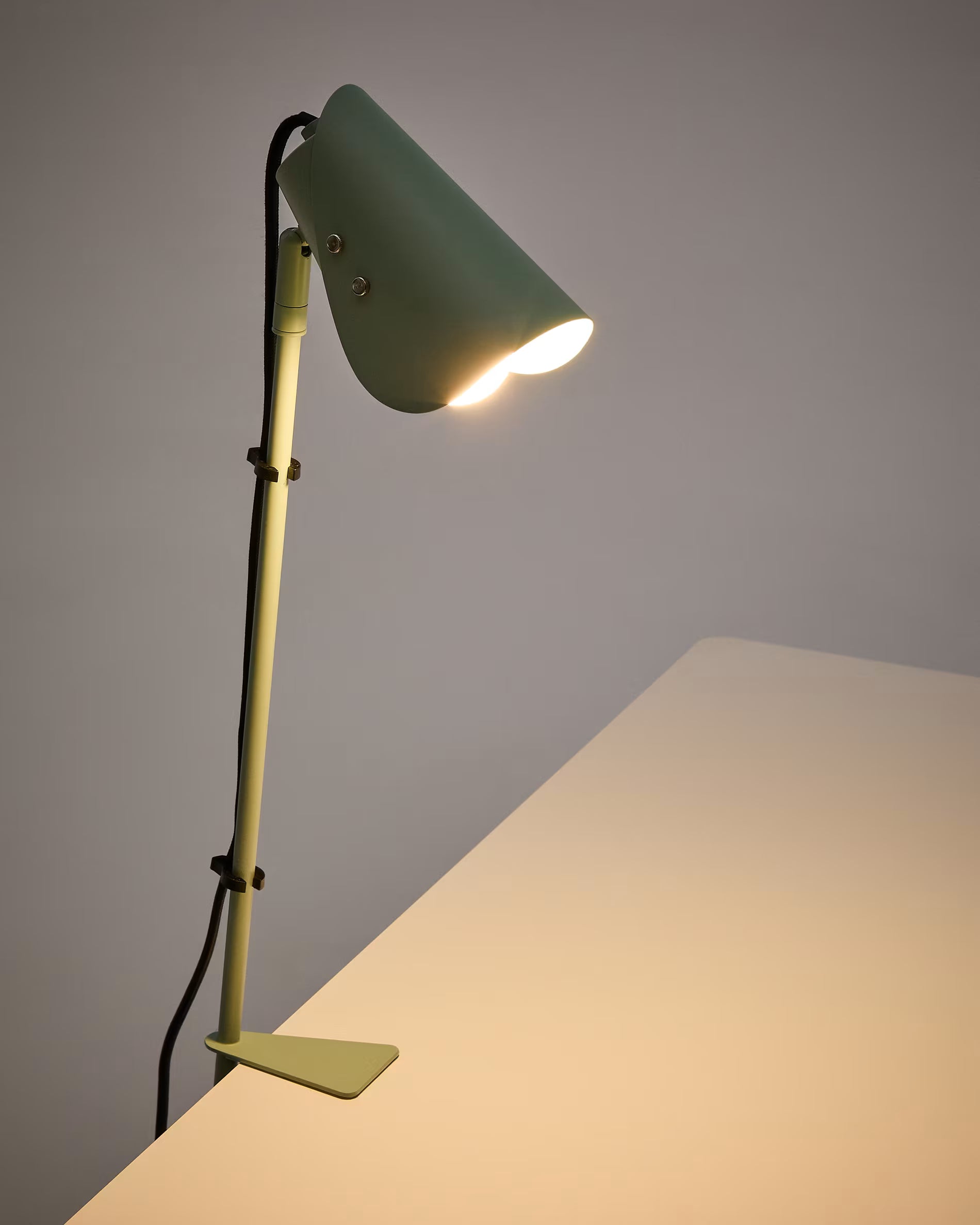 Bureau lamp met klem JULA groen