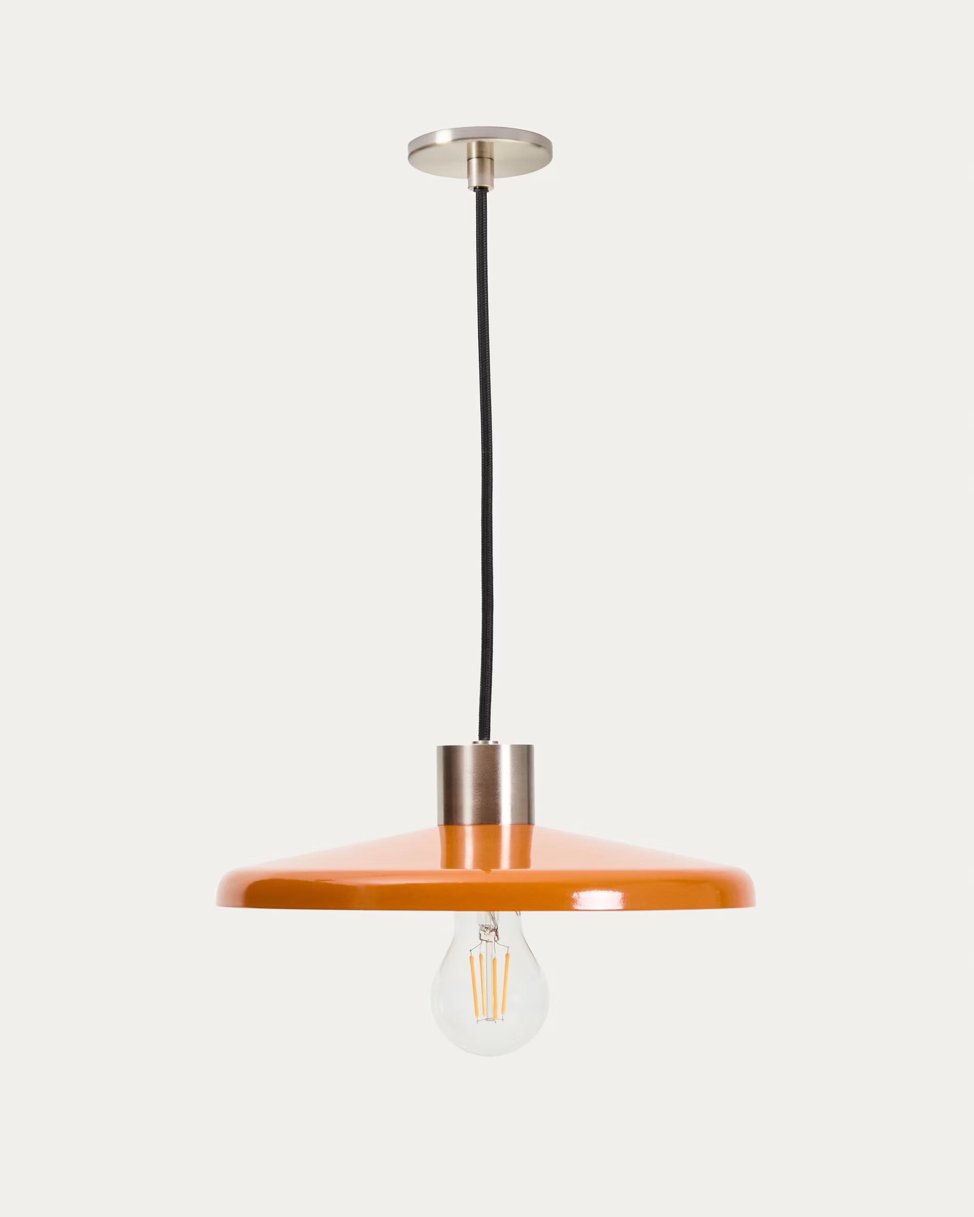 Hanglamp NUVIRA oranje met zilver